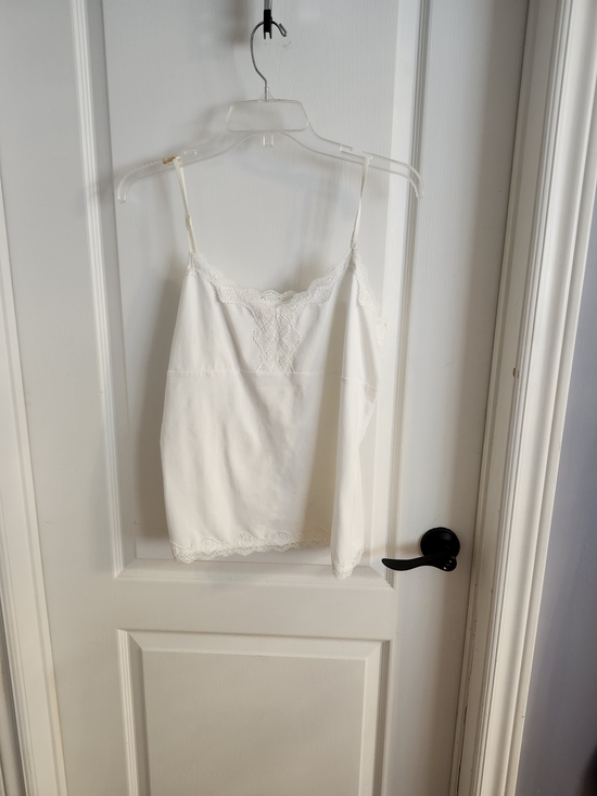 Joe Fresh Other - New Cream Lace-Trim Cami Top
